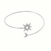 Minimalist Gold Sun & Moon Rhinestone Decor Adjustable Curtain Clip