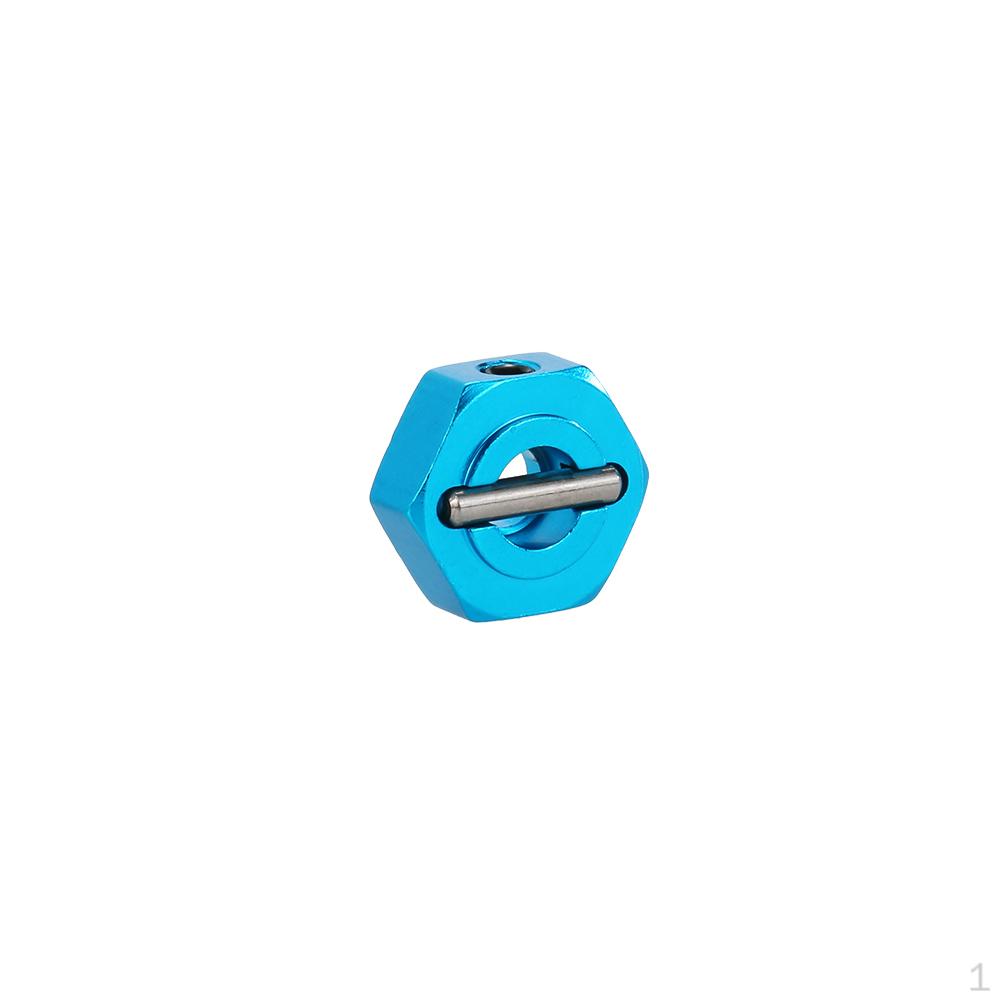 

4pcs Aluminum Alloy 12mm Hub Wheel Adapter Replacement Parts :10 Axial Scx10 синій