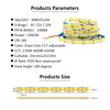 Dual Color Temperature COB LED Strip Light, 12V/24V, 608 LEDs, 5-10mm Wide, No Spotting, Cabinet Line Light.
