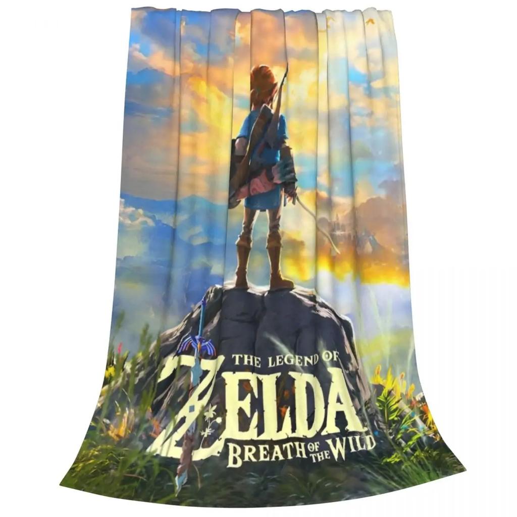 The Legend Of Zeldaed Breath Of The Wild Live Blanket Fuzzy Novelty Warm Throw Blankets for Chair Covering Sofa Spring Autumn