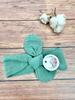 Muslin headband (bottle green)