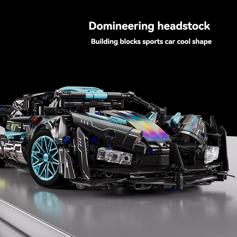 1:14 Technical Racing DIY Sports Car Construction Blocks Playthings Assemble Block Car Playthings designed for Children's Birth Date plus Xmas Present