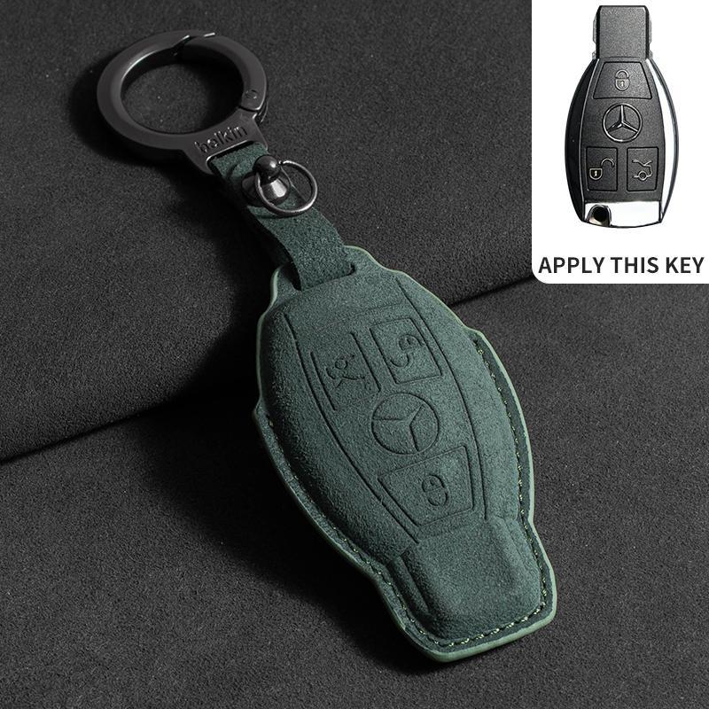 Car Key Case Cover For Mercedes Benz A B C E S Class W204 W205 W212 W213 W176 GLC CLE CLA GLB GLC GLS AMG W177 W222 Keychain UU4