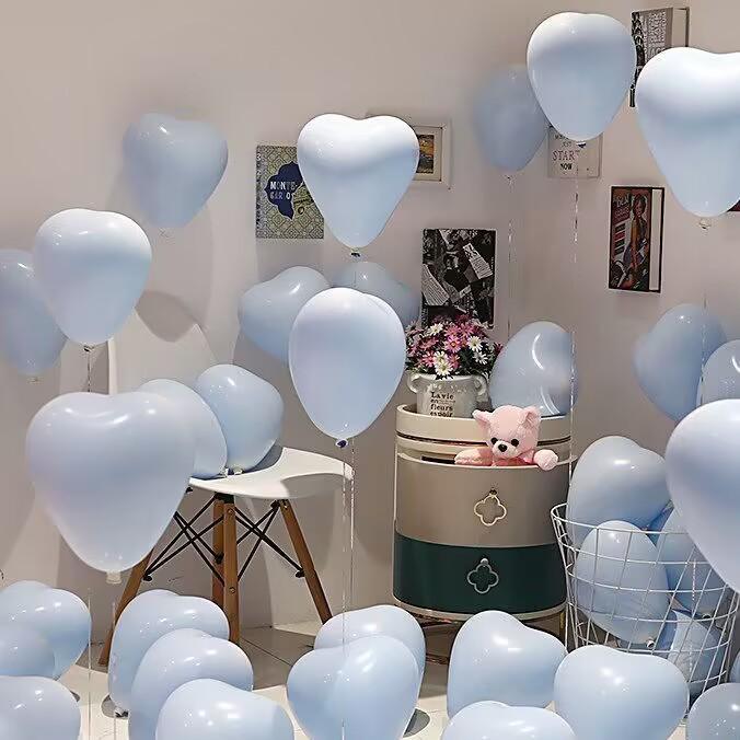 Cross Love Heart Balloons: 6-inch, 10-inch, 12-inch Heart-Shaped Balloons for Weddings and Birthdays