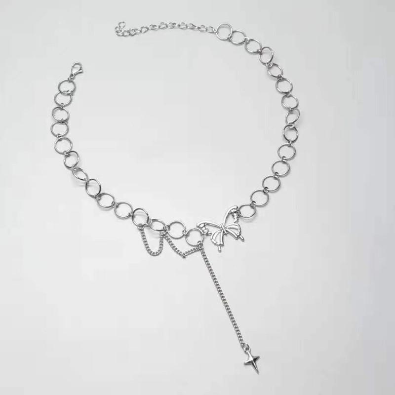 Fashion Choker Necklace for Women Butterfly Short Gift Necklace Geometric Collar Jewelry