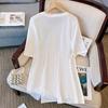 Plus Size Women's Summer T-Shirt Dress 2024 - Short Sleeve, Loose Fit, Mid-Length