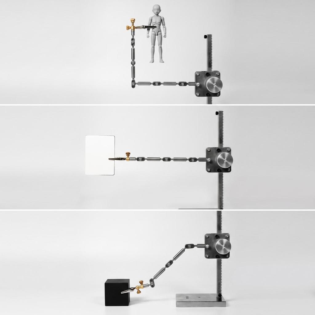 Soporte para Stop-Motion con Pinza Brazo Giratorio Metálico para Animadores