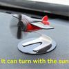Solar Powered Rotating Airplane Decorative Ornaments Air Purifier Airplane Lover Gift Home Desk Accessories Red