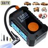 Portable Car Tire Inflator, Handheld Car Air Pump, Equipped with Rechargeable USB Lithium Battery, Built-In Digital Display And LED Emergency Light