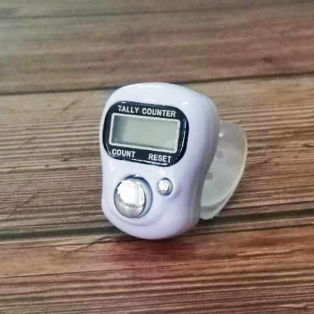 

1PC Hand Press High-end Counter Electronic Counter Ring Counter Warehouse Point Counter Fashion Counter білий