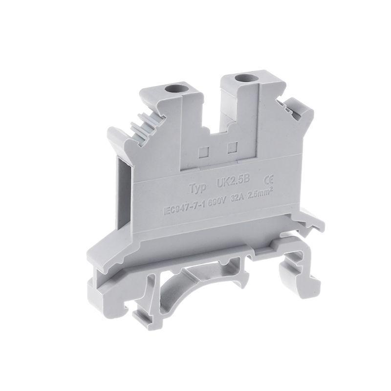 10pcs/set UK-2.5B Terminal Block Screw General Application PCB Din Wiring f