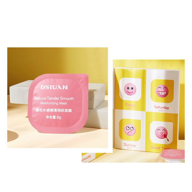 Kirschblüten-Feuchtigkeitsmaske, feuchtigkeitsspendende, nicht fettende, porenverkleinernde Puddingmaske