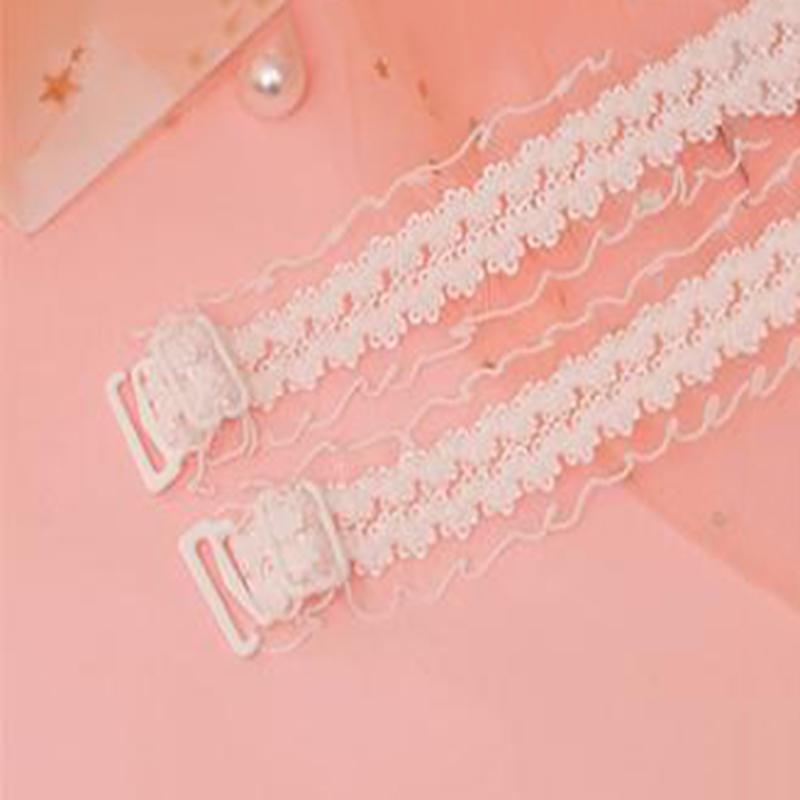 Sexy Dress Lace Bra Shoulder Strap for Women Adjustable DIY Flower Underwear Strap Elastic Anti-slip Buckle Lingerie Strap Bel