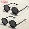 Protective Glasses Punk Polarized Round Sunglasses ND9 Adjustable Dimming Sun Glasses Men Women Fishing Eyeglasses Outdoor UV400