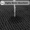 Set of 3 Bathroom Rug Bath Mats for Bathroom Floor Super Thick Soft Shaggy Chenille Bath Mats Dry Fast Water Absorbent Bath Mats
