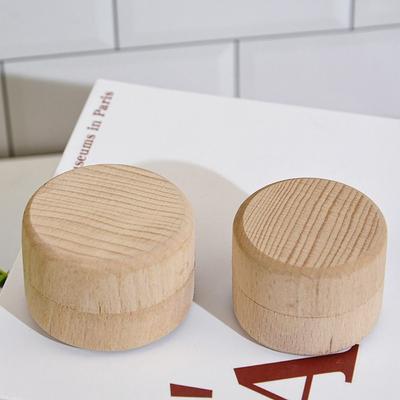 Small Round Wooden Storage Box Handmade Jewelry Organizer Soap Crafts Case Vintage Decorative Natural Craft Jewelry Box