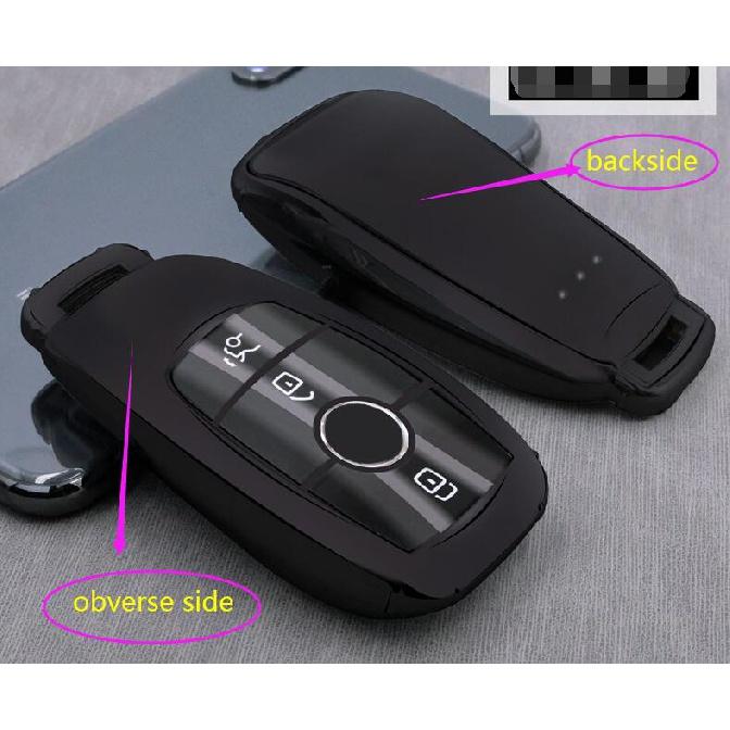 

5 цветов для Mercedes Benz E Class W213 E200 300 L и т. д. 2016-20 аксессуары, ключ запуска автомобиля, задняя боковая крышка, обновление, замена key case black