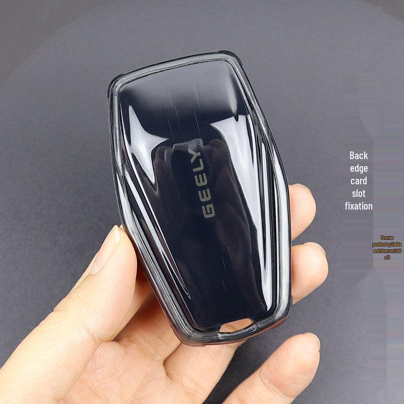 Ultra-Thin Transparent Key Case for Geely Emgrand, Binyue, Boyue, L, Xingyue, Xingrui, Binrui, Haoyue – Full Coverage Protection