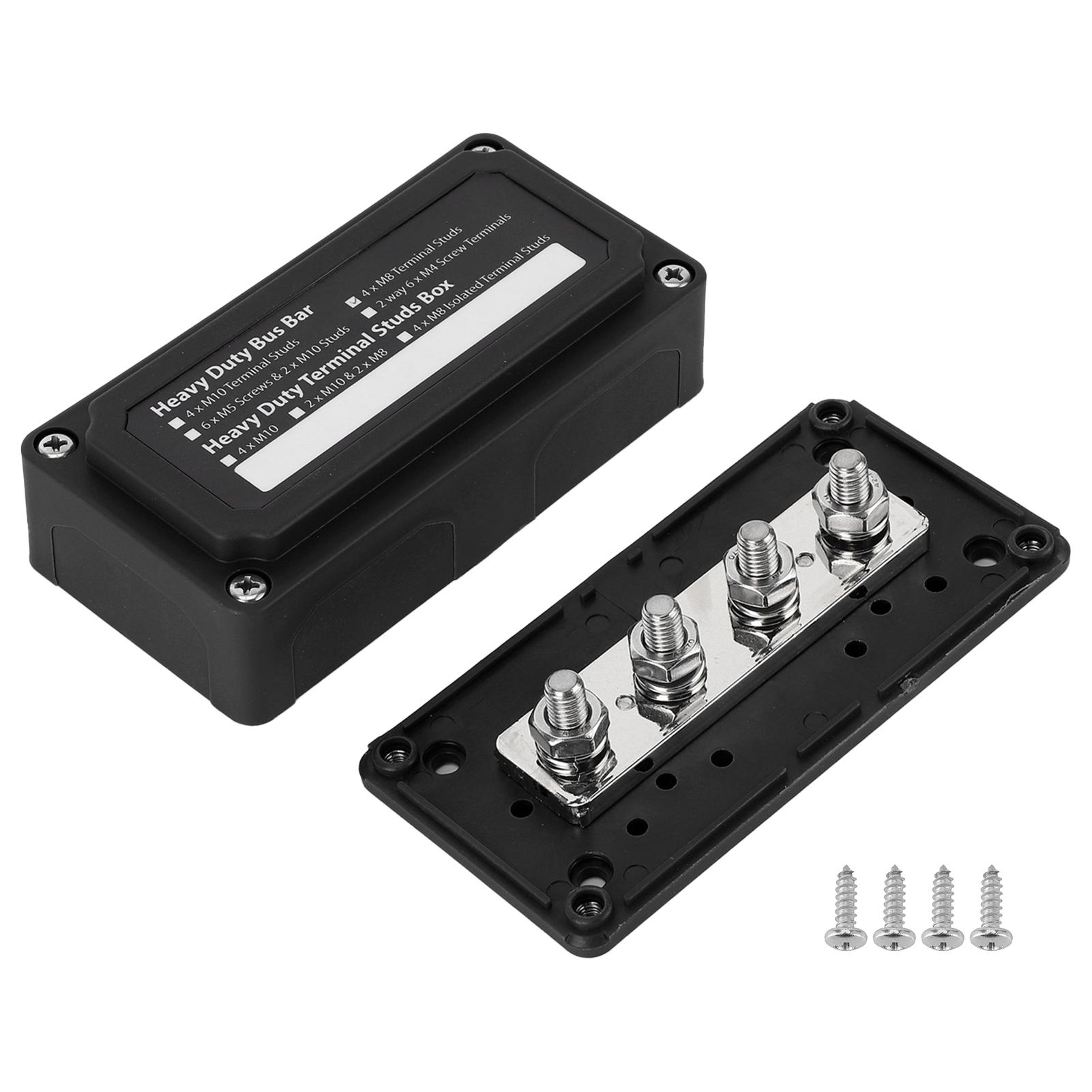 300A Bus Bar Power Distribution Box 48V   4 Studs   for Car Ship Boat RV