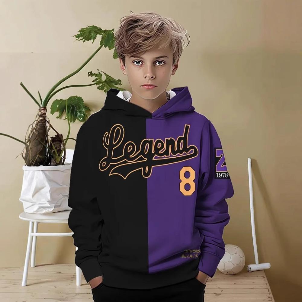 Children's Sports Style 3D Digital Printed Boys' Fashion Hoodie Sweatshirts