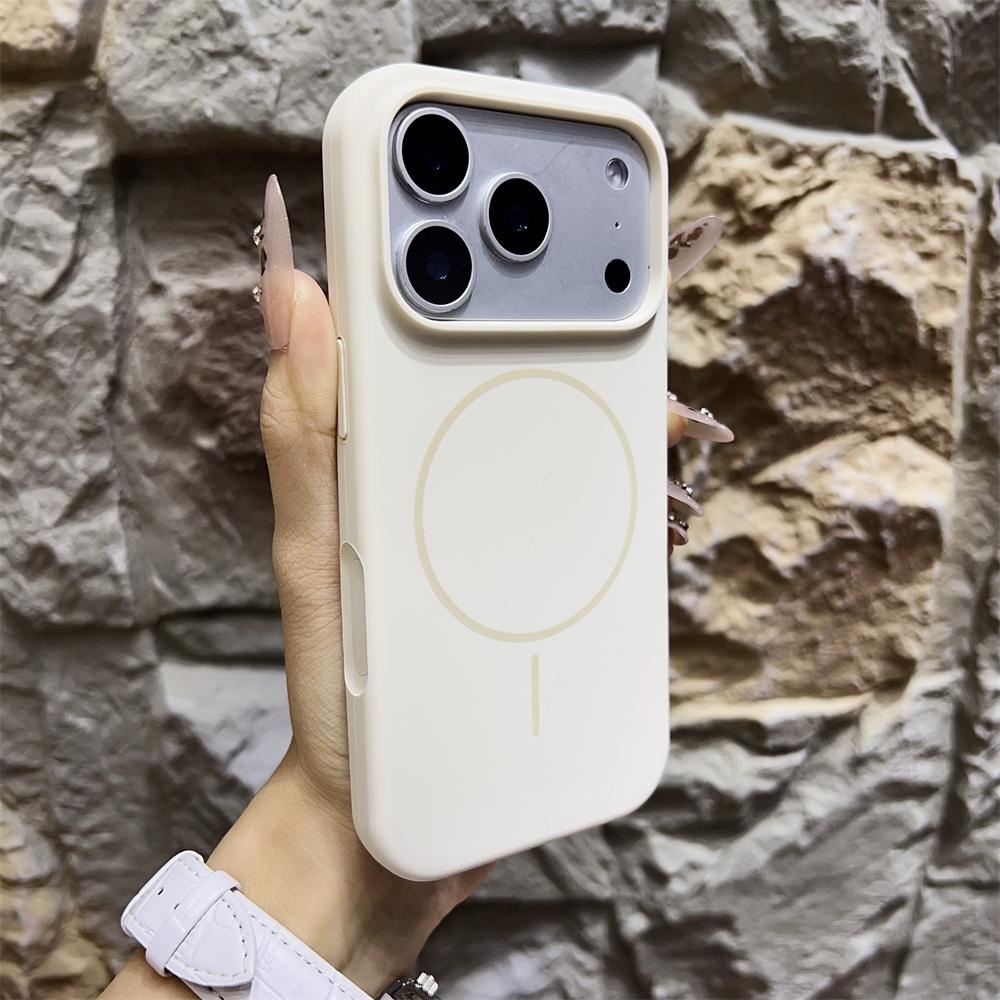 Luxury Liquid Silicone for Magsafe Magnetic Phone Case For iPhone 17 Pro Max Air Wireless Charging Skin Smooth Cover for 17 Pro