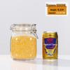 Stainless Steel Lid Glass Storage Jar for Tea, Food, Jam, and Honey