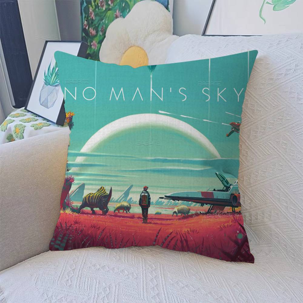 No Man S Sky Office Cushion Pillowcase Car Cushion Cover45X45Cm Lumbar Pillowcase Sofa Pillowcover