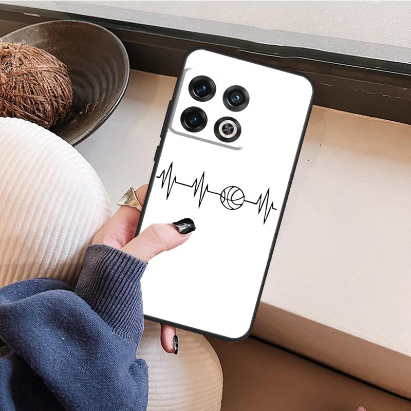 Basketball Heart Beat Case For OnePlus 10T 10R 8T 12R 13R 13s 13 12 11 9 10 Pro Nord 5 CE 2 3 4 Lite N20 N30 Cover