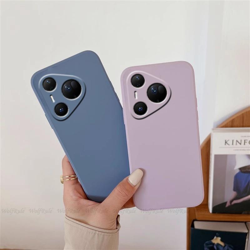 For Huawei Pura 80 Pro Plus Case Huawei Pura 80 Pro Plus Capas New Shockproof Phone Bumper Back TPU Liquid Silicone Soft Fundas