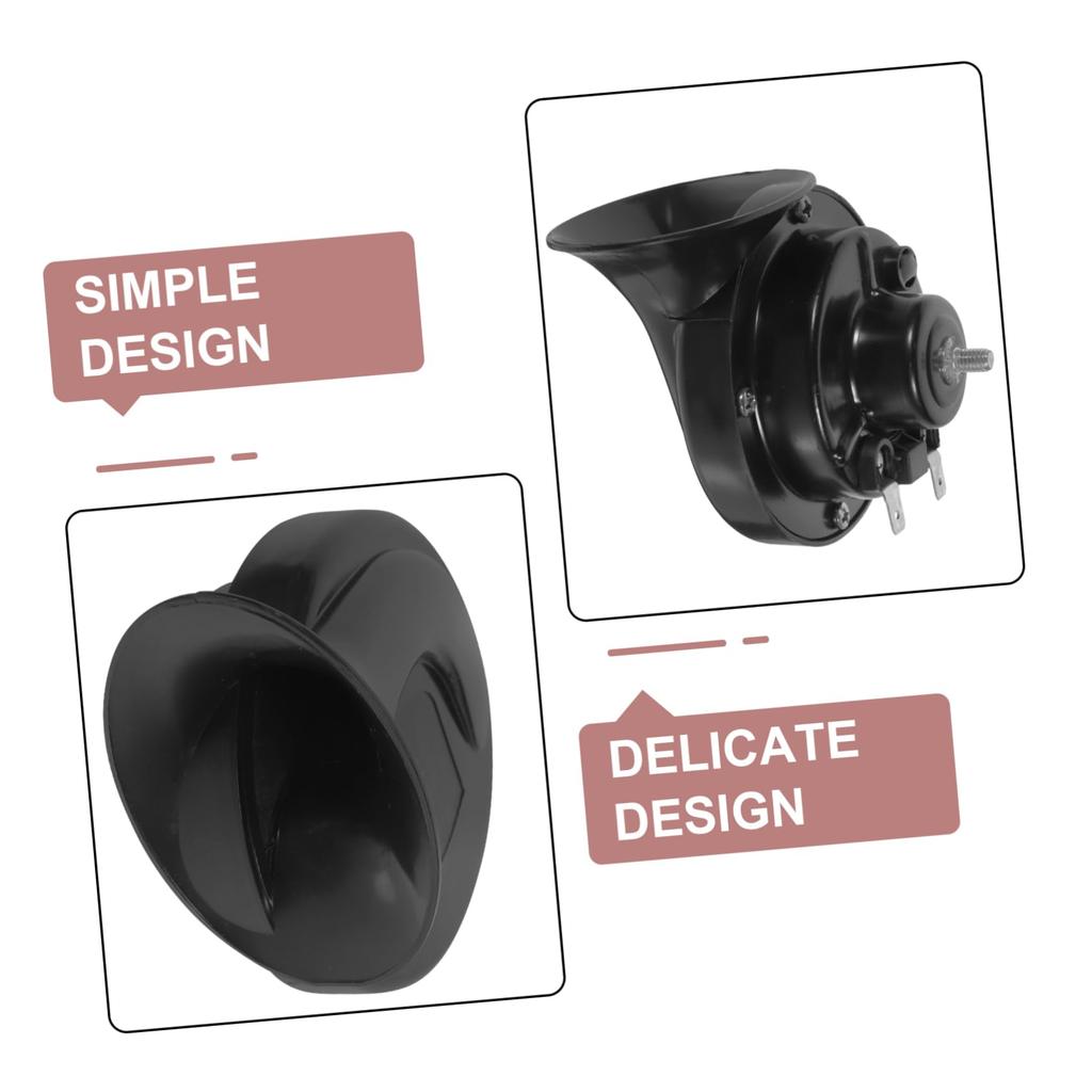 SOESFOUFU Motorcycle Horn Light, Motorcycle Accessories, Motorcycle Horn, Scooter Horn, Moped, Trumpet, Snail Horn, Accessories