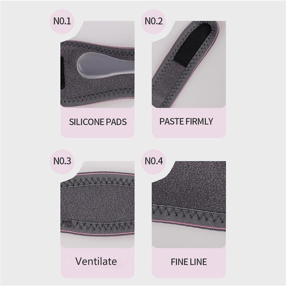 1Pcs Adjustable Patella Kneecap Band Silica Gel Knee Tendon Strap Protector Knee Pad Running Exercise Cycling Gym Knee Support