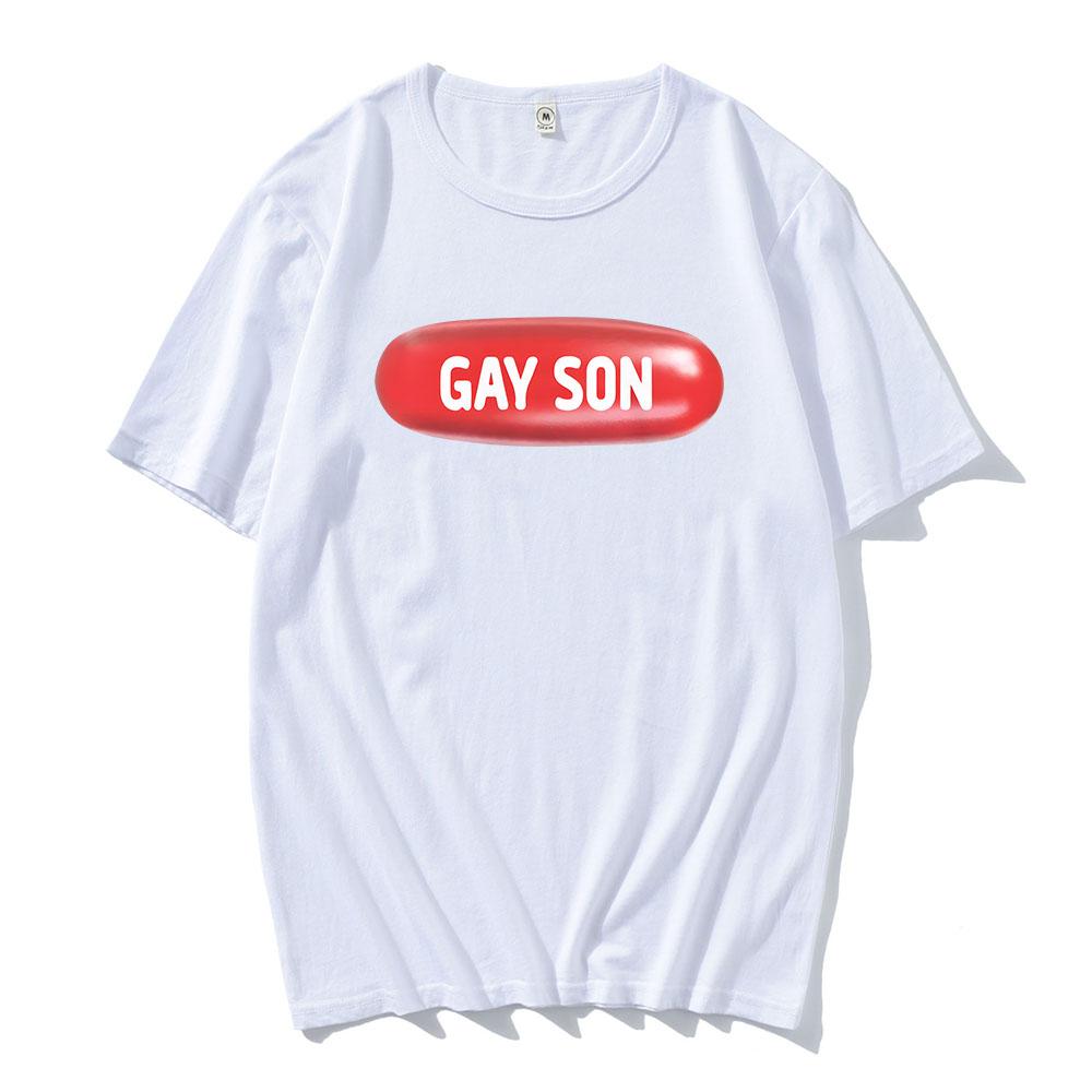 

Gay Son Troye Sivan T-shirt Graphic Clothes Cotton Short Sleeve O-neck Tshirts Hip Hop Unisex Streetwear Men/Women Tees XXL червоний