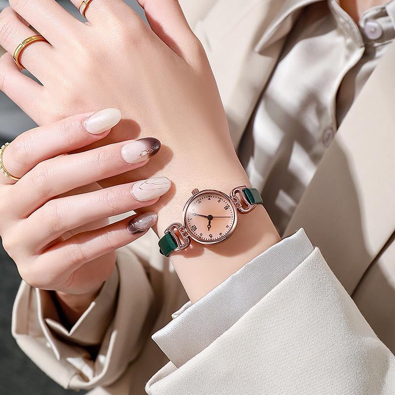 Quarzuhr Damen PU Leder Dünnes Armband Armbanduhr Damenuhren Einfarbig Mode Damengeschenk Uhr Relojes Para Mujer