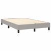 Maison Exclusive - Sommier à lattes de lit avec matelas Gris clair 120x200cm Tissu
