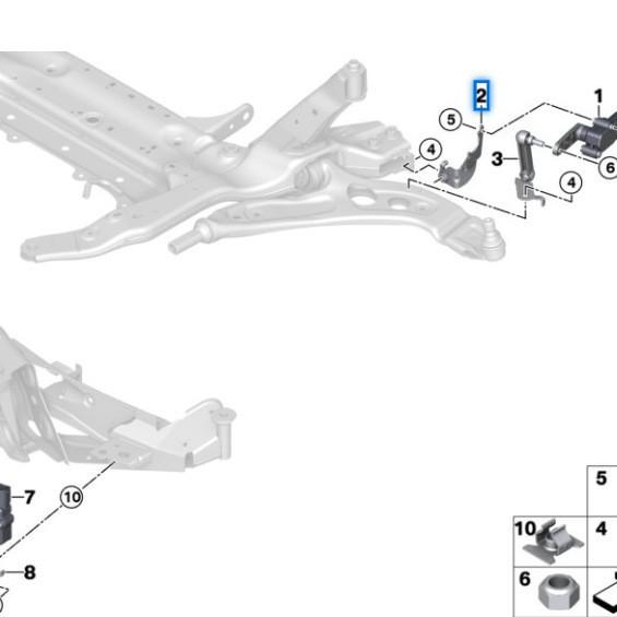 Front Height Sensor Bracket for BMW 2 Series F45 (37146872824)