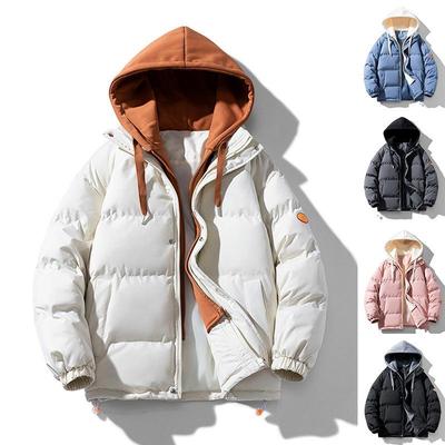 Feather Rong Cotton-padded Clothes Men's Winter Flow Loose Couple Cotton-padded Clothes Ins Hong Kong Style Thickened Cotton-padded Jacket