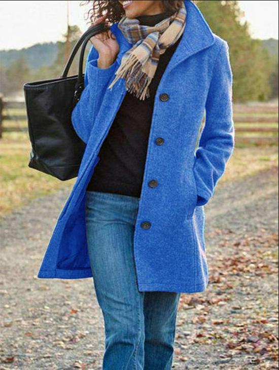 2024 Spring/Autumn Multi-Color Wool Girl's Mid-Length Cardigan Jacket