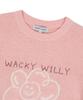Wacky Willy Women'S Lily Graphic Short Sleeve Knit Pink