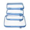 Travel Organizer Pvc Soft Bag With Zipper For Cosmetic And Clothing Storage