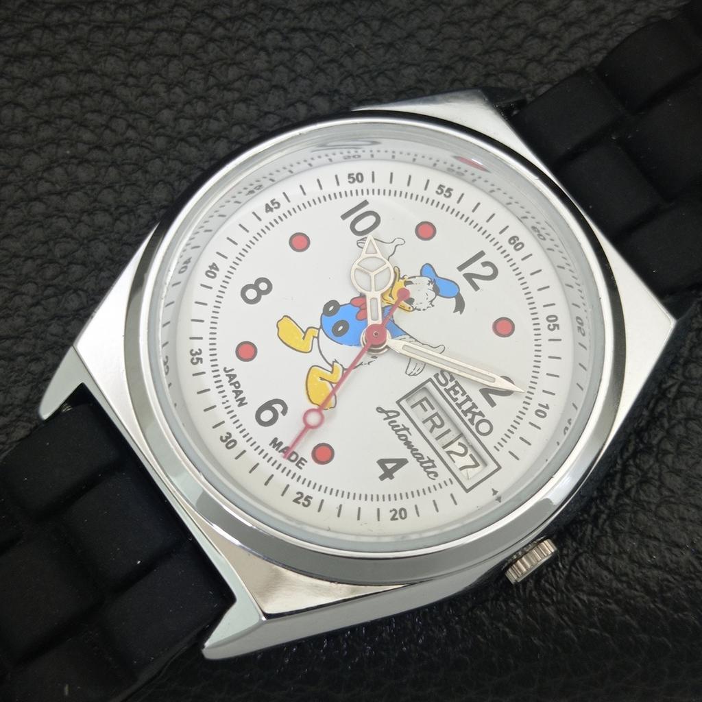 REFURBISHED SEIKO AUTOMATIC 6309A VINTAGE JAPAN MENS WHITE DIAL WATCH a443030-1