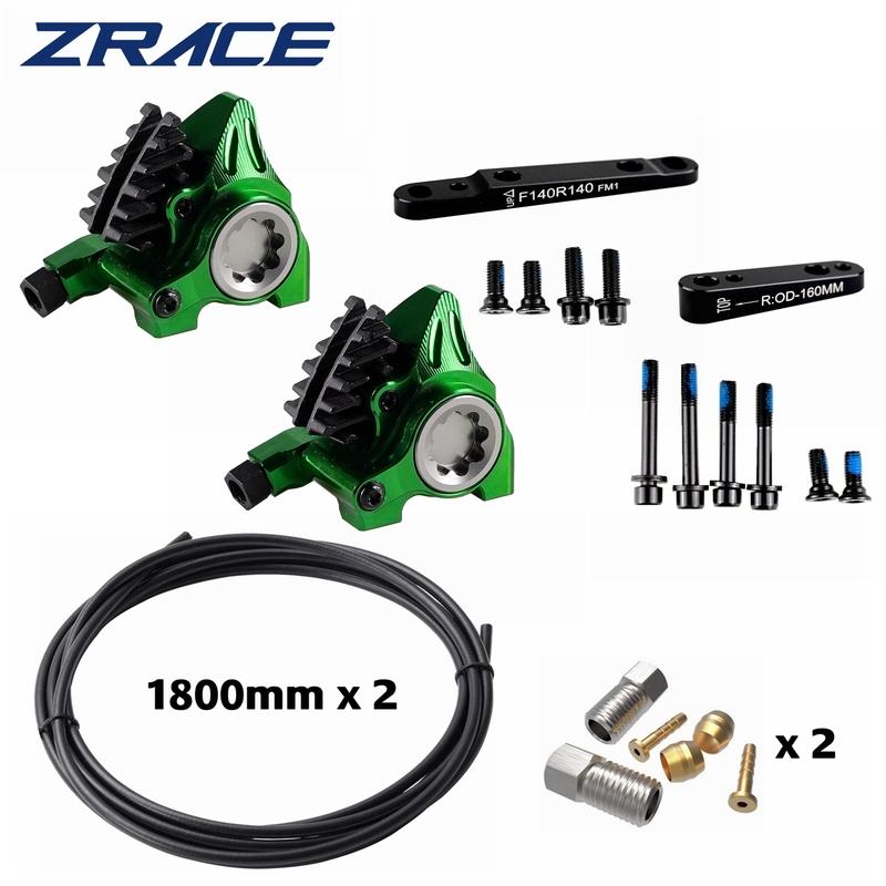 ZRACE XG Road Hydraulic Brake,Flat Mount Caliper, ICE-TECH Pads, BMX Raceing, Full CNC Lightweight
