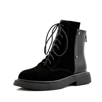 Botine Femei Piele Naturală Piele De Vacă De piele Capiță De Vacă Curele încrucișate Cizme Skinny Cizme Platformă