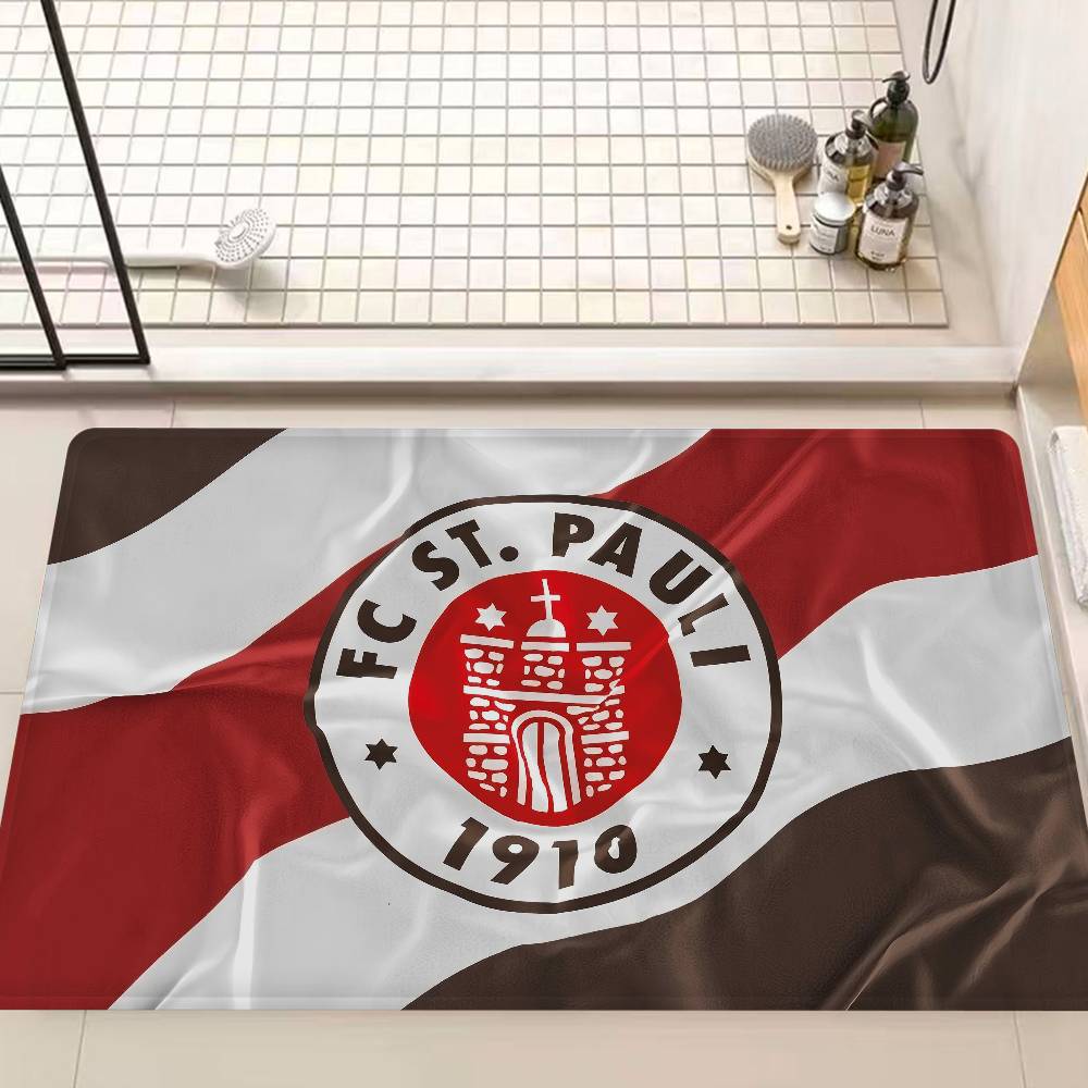 F-FC S-St. P-Pauli Bathroom Mat Anti-slip Absorb Water Long Strip Cushion Bedroon Mat Hotel Decor Mat