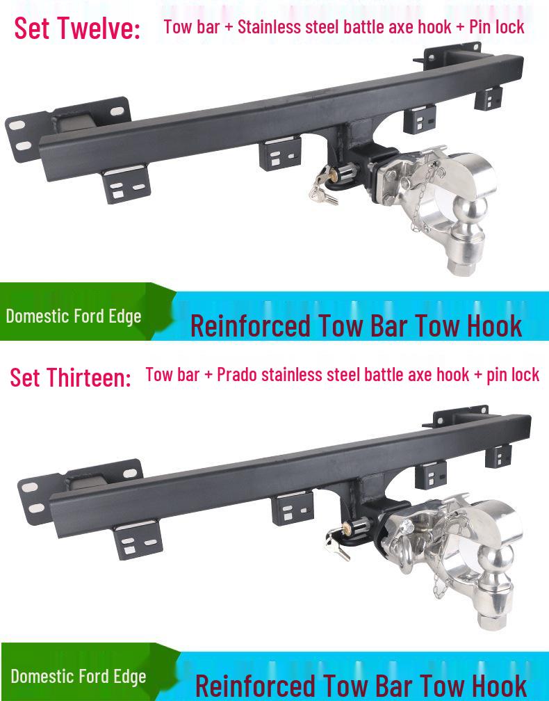 Ford New Edge Trailer Hitch Bumper Guard & Detachable Towing Hook