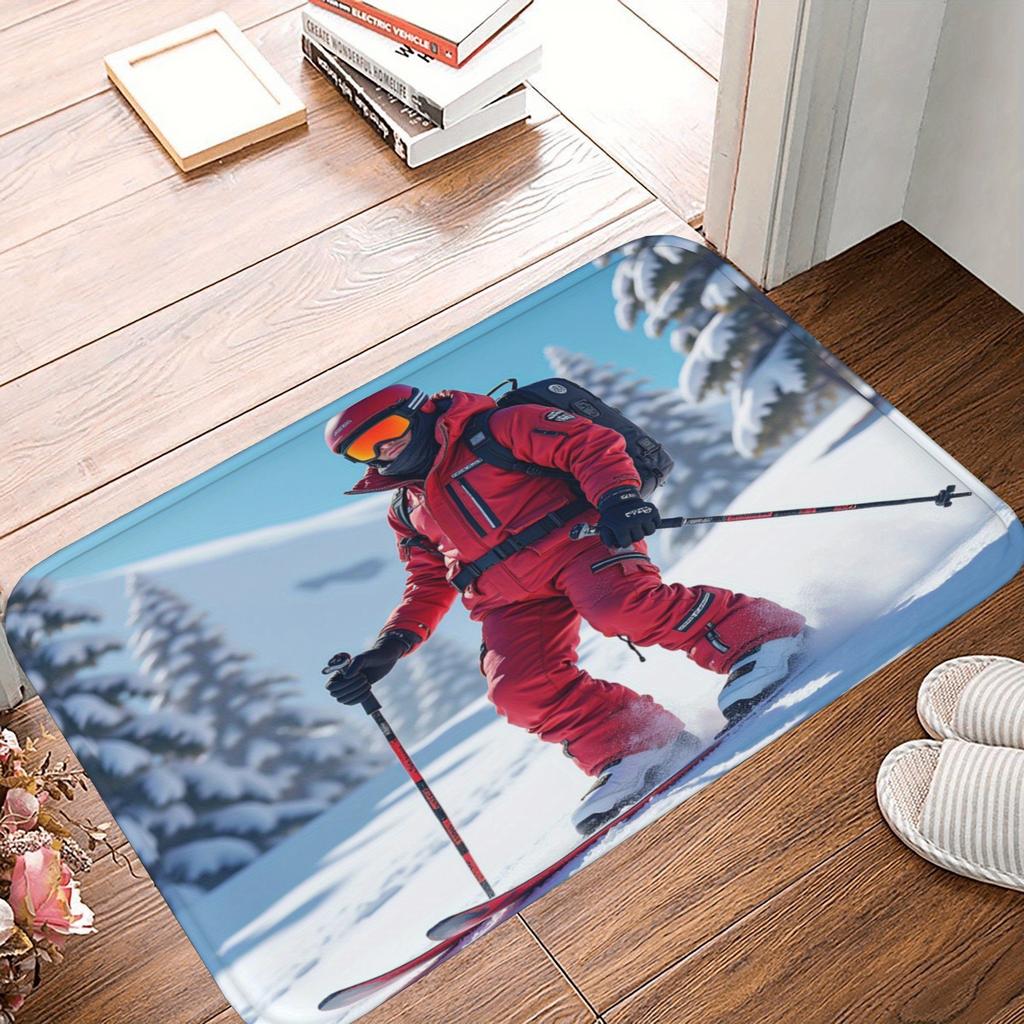 1PC Halloween Pattern Kitchen Rug Non-Slip Door Mat Pop Design Bathroom Rug Bath Mat Carpet for Home Sink Laundry Decor