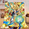 1PC Goku Anime Flannel Blanket Gift, Suitable for Both Men And Women, Soft Ideal for Beds And Sofa, Birthday Or Christmas Gift