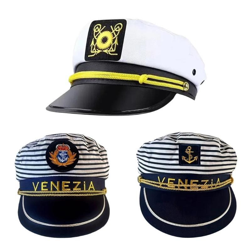 Adjustable Sea Captain Hat Sailors Hat Unisex Maritime Hat Stylish Seafaring Hat Costume Accessory Unisex
