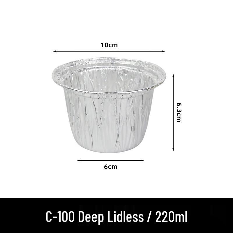 Puchen Disposable Aluminum Foil Bowls (100-Pack) 100 units