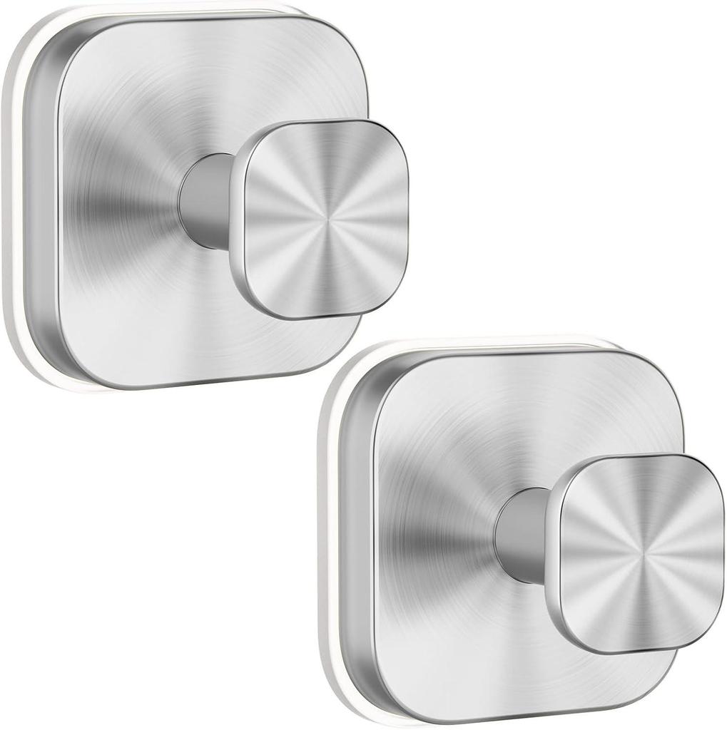 Stainless Steel Traceless Vacuum Suction Cup Hook for Kitchen and Bathroom Towels
