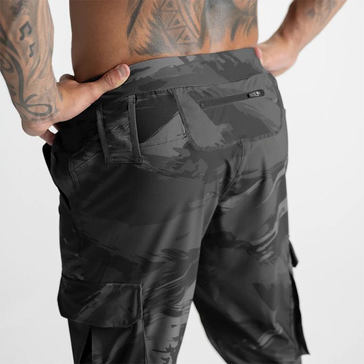2026 Spring and Autumn Men's Casual Pants Youth Straight-Leg Sports Pants Men's Multi-Pocket Quick-Dry Pants